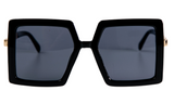 Дамски слънчеви очила Ace Simons с черна рамка и черна леща SN-126