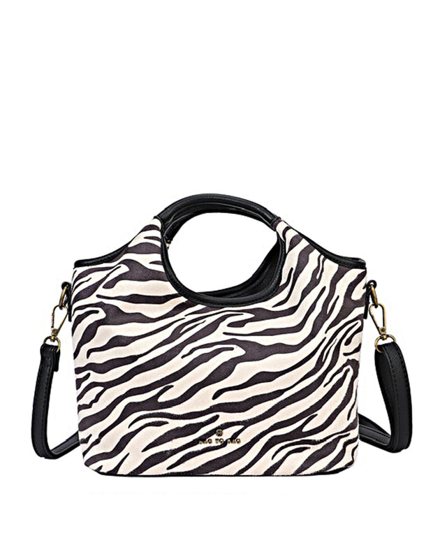 Τσάντα χειρός BTB0025 - Ασπρο/Μαύρο