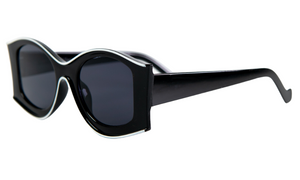 Дамски слънчеви очила Ace Simons с черна рамка и черна леща SN-154