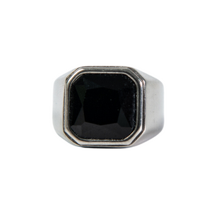 Стоманен мъжки пръстен N-28 Сребро 