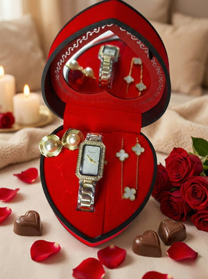 Γυναικείο Σετ Δώρου SD2036 με Ρολόι με Κοσμήματα