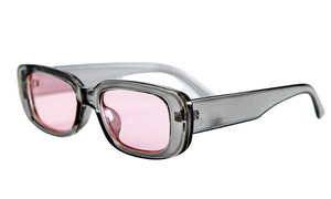 Дамски слънчеви очила Ace Simons със сива рамка и розово стъкло SN-102