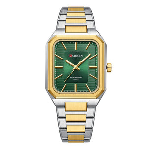 Curren C8457 Green Gold Ρολόι με Πράσινο Καντράν και Χρυσό Μπρασελέ