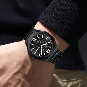 Curren 8476 Black Ρολόι με Μαύρο Καντράν και Μαύρο Μπρασελέ