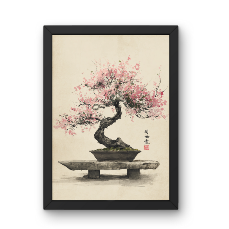 Αφίσα Εκτύπωσης Bonsai - Ιαπωνική Τέχνη Τοίχου