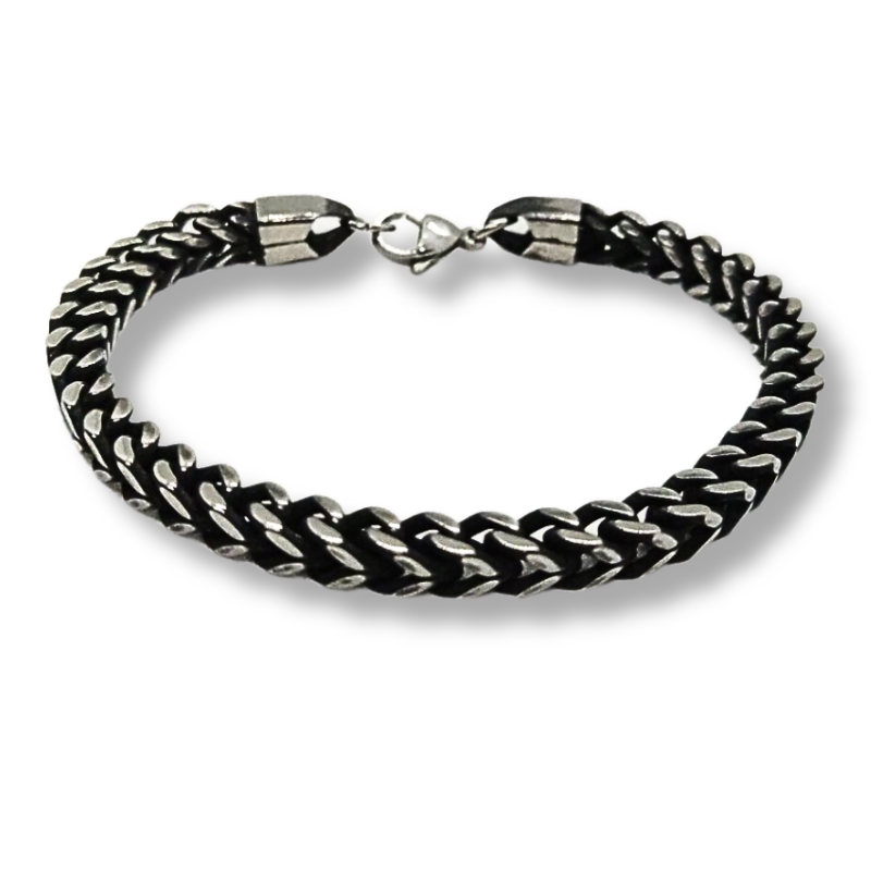 Ατσάλινο Βραχιόλι ΑΑ-38 Silver Chain 5MM