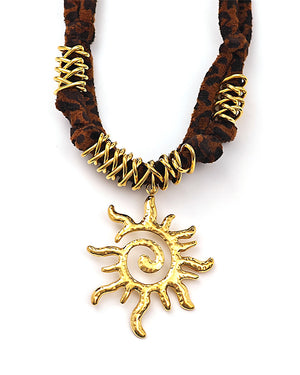 Κρεμαστό λαιμού OO-K519-1 - Καφέ