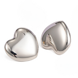 Σκουλαρίκια LM1066 Σχήμα Καρδιά Ασημί Silver