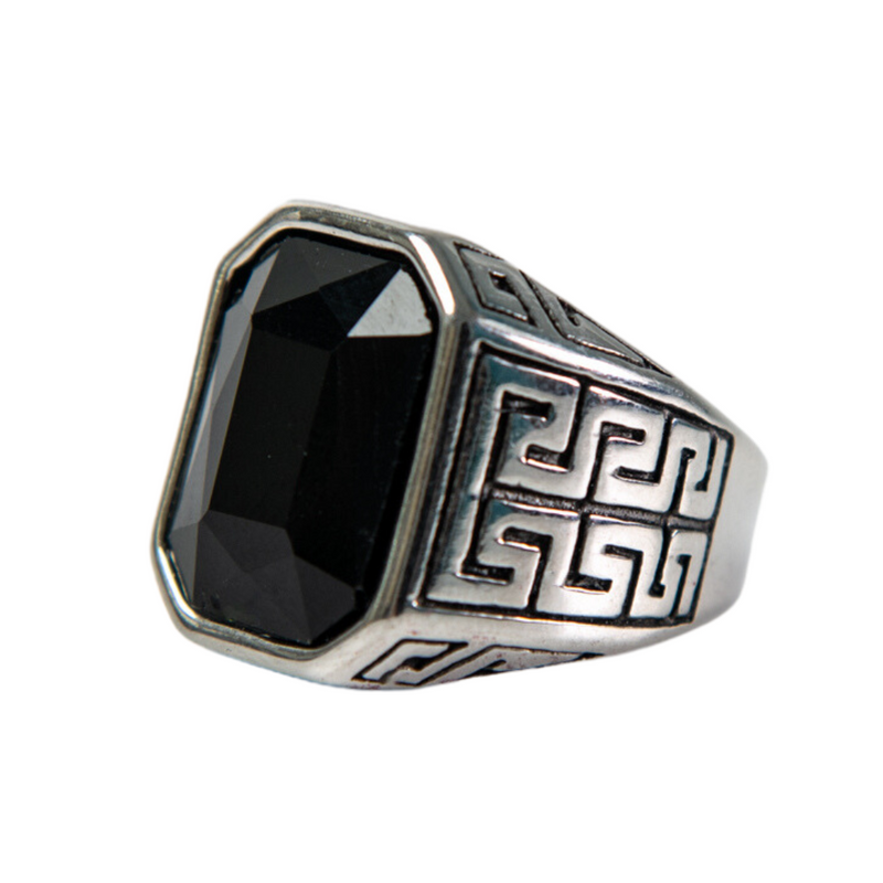 Ατσάλινο Ανδρικό Δαχτυλίδι Ν-32 Silver