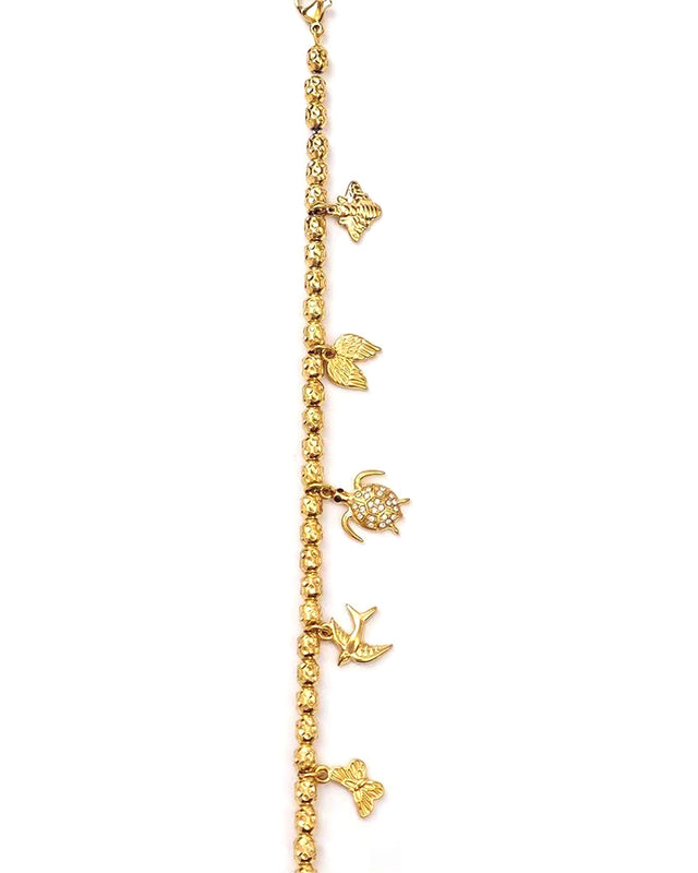 Βραχιόλι με διακοσμητική χελώνα AA-B222 - Χρυσό