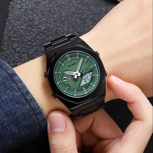 SKMEI 1816 με Πράσινο Καντράν και Μαύρο Μπρασελέ