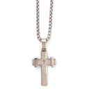 Αλυσίδα λαιμού με σταυρό WW-K442 - Ασημί