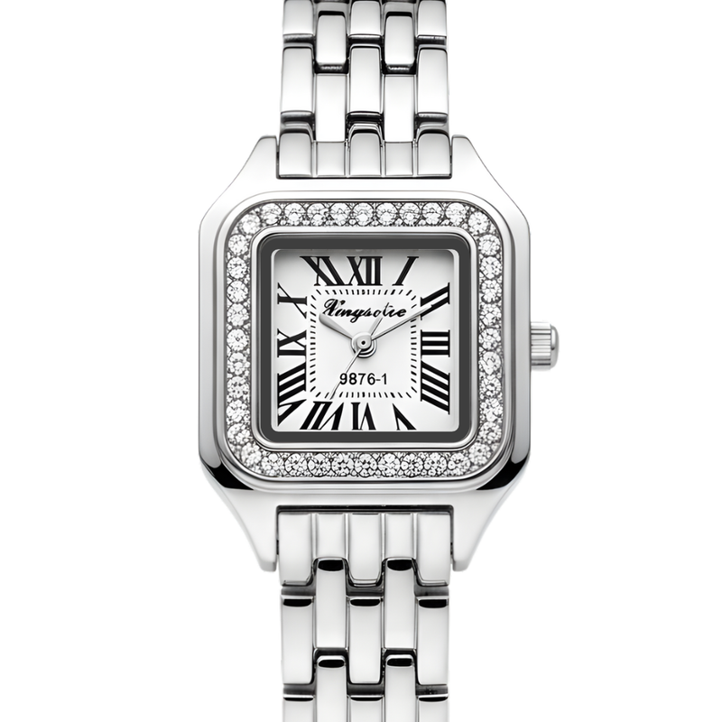 Vintage Γυναικείο Ρολόι Irina Silver με Μεταλλικό Μπρασελέ