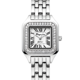 Vintage Γυναικείο Ρολόι Irina Silver με Μεταλλικό Μπρασελέ