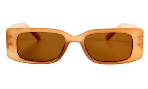 Дамски слънчеви очила Ace Simons с бежова рамка и кафяви лещи SN-162