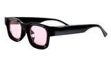 Дамски слънчеви очила Ace Simons с черна рамка и розово стъкло SN-100