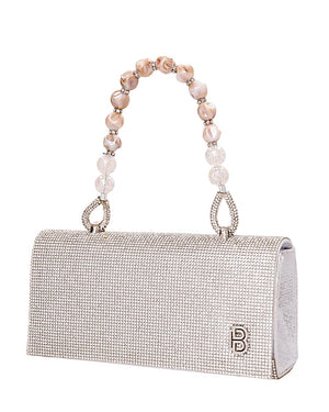 Τσάντα φάκελος clutch JH2211 - Ασημί