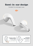 LDNIO earphones με θήκη φόρτισης T03, True Wireless, HiFi, Φ13mm, λευκά