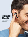 LDNIO earphones με θήκη φόρτισης T01, True Wireless, HiFi, Φ10mm, μαύρα