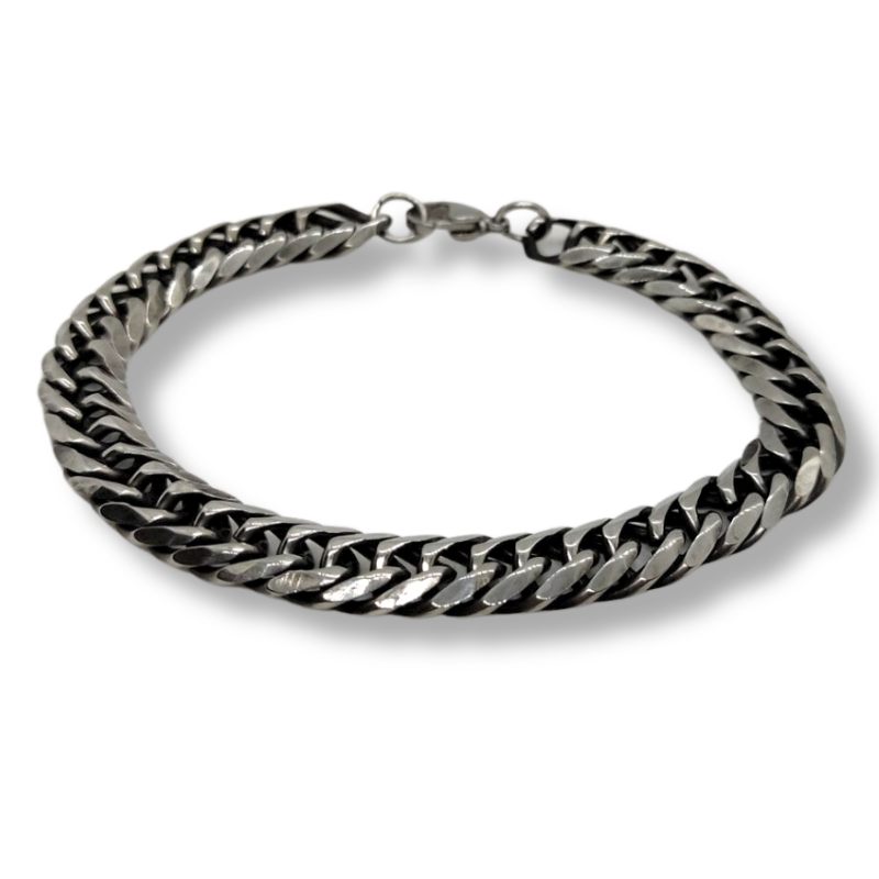 Ατσάλινο Βραχιόλι ΑΑ-40 Silver Chain 10MM