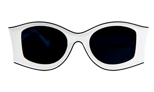 Дамски слънчеви очила Ace Simons с бяла рамка и черни лещи SN-104