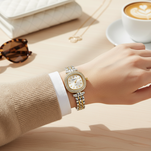 Vintage Γυναικείο Ρολόι Rey Silver White με Ασημί Μεταλλικό Μπρασελέ