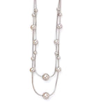 Αλυσίδα λαιμού με σταυρό WW-K460 - Ασημί