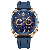 Reward RD83018 Ανδρικό Ρολόι Χρονογράφος Μπαταρίας με Καουτσούκ Λουράκι Blue