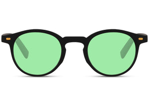 Γυαλιά Ηλίου με Μαύρο (ματ) Σκελετό και Πράσινο Φακό