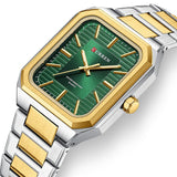 Curren C8457 Green Gold Ρολόι με Πράσινο Καντράν και Χρυσό Μπρασελέ