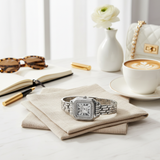 Vintage Γυναικείο Ρολόι Irina Silver με Μεταλλικό Μπρασελέ