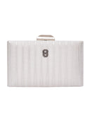 Τσάντα φάκελος clutch -JH-21973 - Ασημί