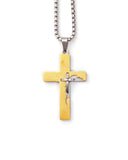 Αλυσίδα λαιμού με σταυρό WW-K444 - Χρυσό