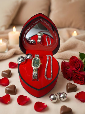 Γυναικείο Σετ Δώρου SD2032 με Ρολόι με Κοσμήματα