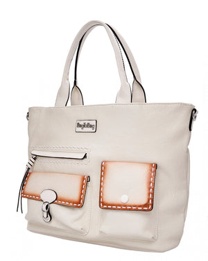 Τσάντα ώμου BY-31398 - Ασπρο