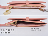 Γυναικείο πορτοφόλι Pierre Loues 821-4-1 σκούρο ρόζ