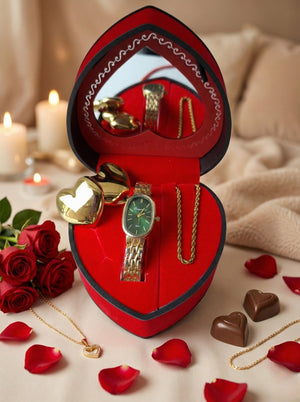 Γυναικείο Σετ Δώρου SD2030 με Ρολόι με Κοσμήματα