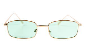 Дамски слънчеви очила Ace Simons с метална рамка и зелено стъкло SN-168