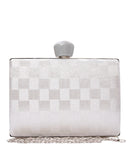 Τσάντα φάκελος clutch -JH-21985 - Ασημί