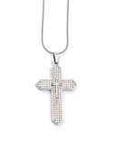 Αλυσίδα λαιμού με σταυρό WW-K460 - Ασημί