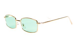 Ace Simons Γυναικεία Γυαλιά Ηλίου με Μεταλλικό Σκελετό και Πράσινο Φακό SN-168