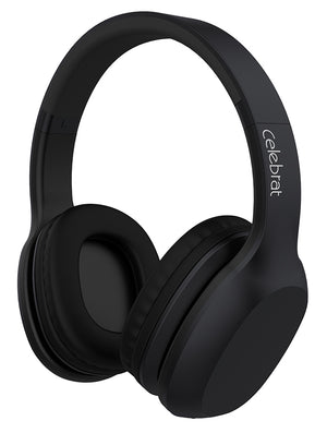 CELEBRAT Bluetooth headphones A18-BK, wireless & wired, μαύρο