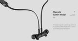 CELEBRAT earphones A19 με μαγνήτη, Bluetooth, 10mm, 110mAh, μαύρα