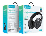 CELEBRAT headphones A34, ασύρματα & ενσύρματα, 40mm, 300mAh, μαύρα