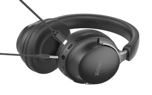 CELEBRAT headphones A40, ασύρματα & ενσύρματα, 40mm, 250mAh, μαύρα
