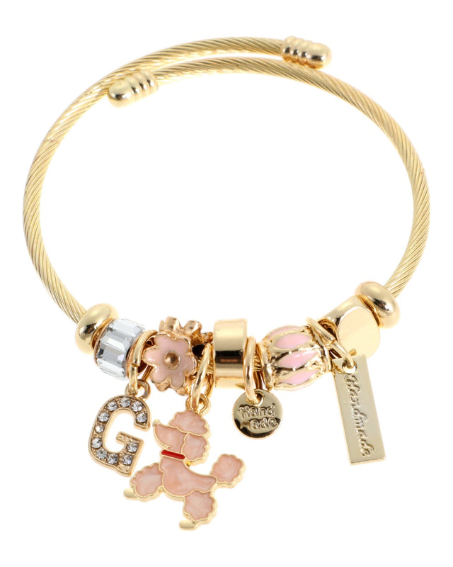 Βραχιόλι με σκυλάκι AA-8638-16 - Ροζ