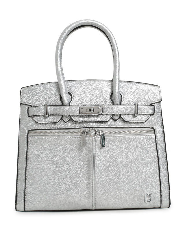 Τσάντα χειρός JD-7610 - Ασημί