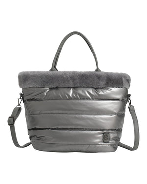 Τσάντα ώμου F2618-2 - Γκρι