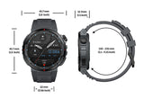 ZEBLAZE smartwatch Ares 3 Plus, heart rate, 1.43" AMOLED, IP68, μαύρο