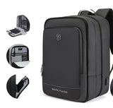 ARCTIC HUNTER τσάντα πλάτης B00227L με θήκη laptop 17", 41L, USB, μαύρη